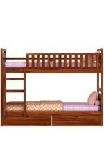 PAYAKITA FURNITURE Sheesham Wood Bunk Bed Design | Modern Dual-Level Sleeping Structure with Ladder - Image 2