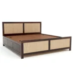 Solid Wood King/Queen Size Bed for Bedroom - Image 3
