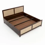 Solid Wood King/Queen Size Bed for Bedroom - Image 4